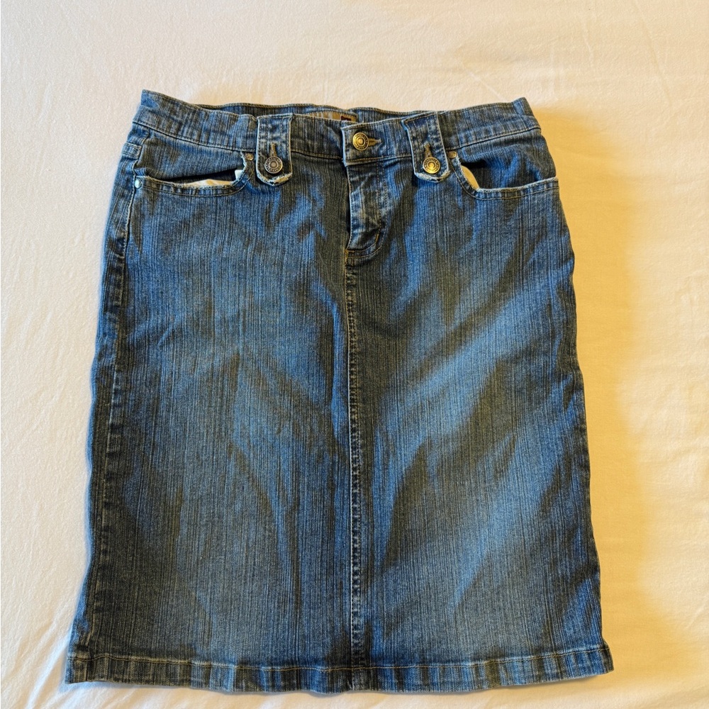 Vintage 90s Denim Skirt (midi)